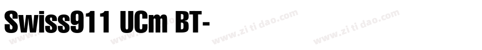 Swiss911 UCm BT字体转换